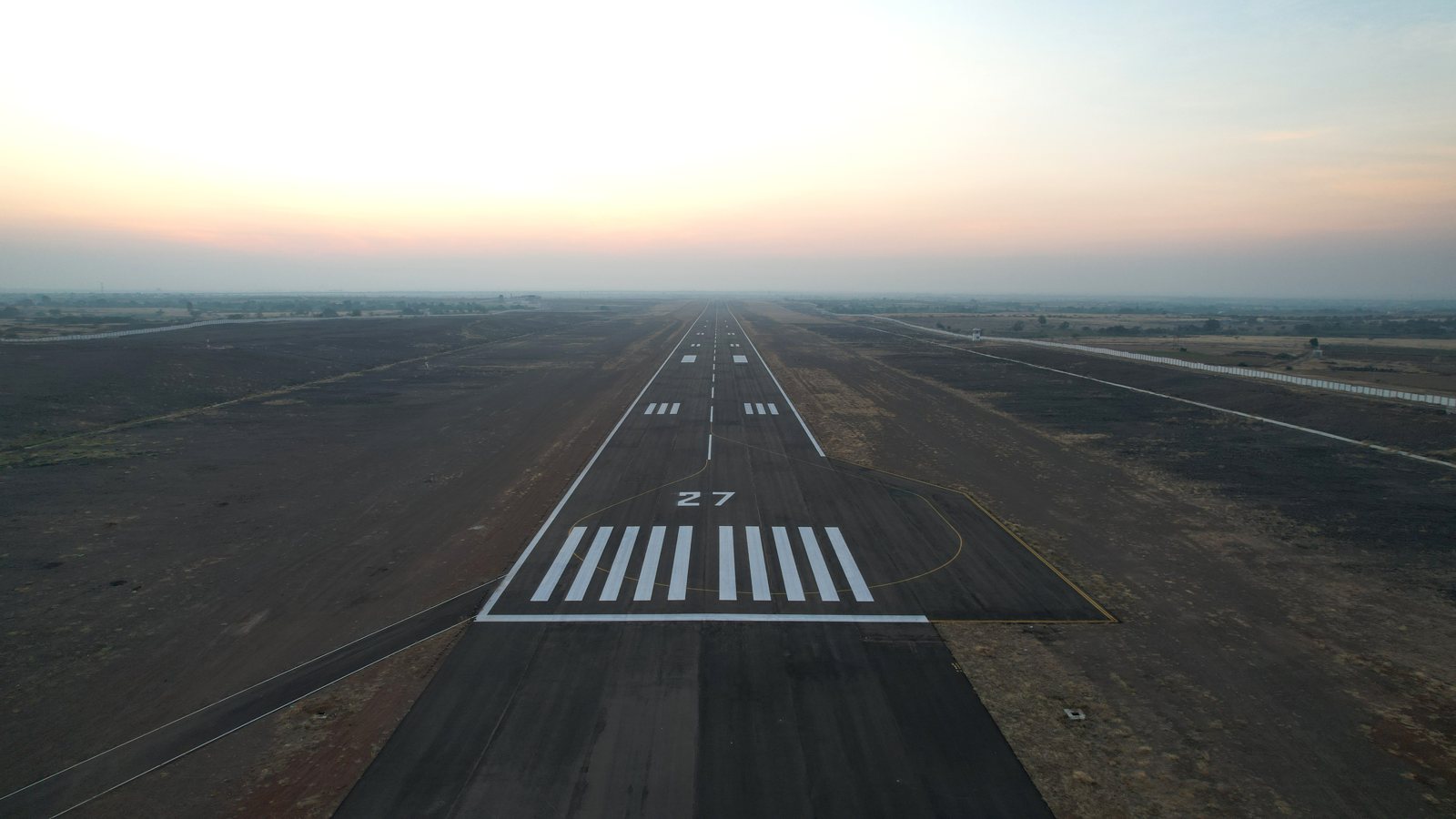 Greenfield Airport at Vijayapura — runway